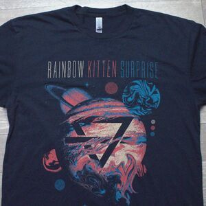 Rainbow Kitten Surprise The Friend Love Freefall Tour T-Shirt Double Sided M